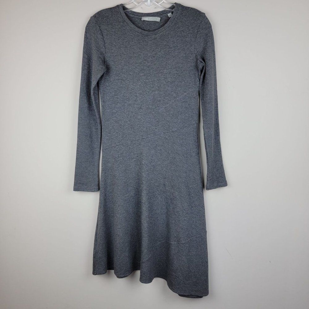 Vince Classic Basic Grey Asymmetrical Long Sleeve… - image 2